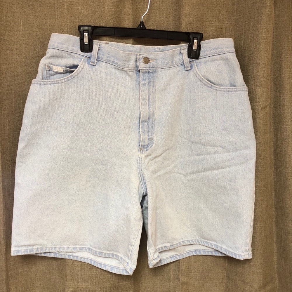 Vintage Lee High Waisted Shorts Blue Jeans 20 W